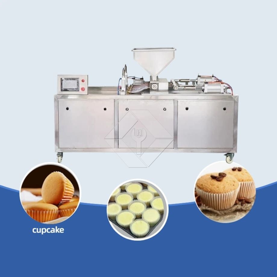 उच्च दक्षता वाली बेकरी उपयोग के लिए स्वचालित केक तेल छिड़काव और बनाने की मशीन